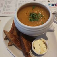 Pumpkin soup at Loving Hut - North Laine in Brighton