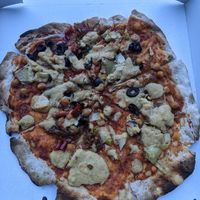 My yummy pizza creation at Pizza LAB in Leipzig