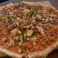 Rucola,Tofu,dryed figs Pizza at Pizza LAB in Leipzig