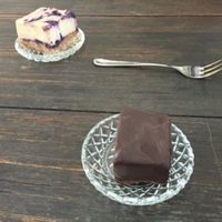 sweets - cheesecake and death by chocolate at The Conscious Caravan - Food Van in Castlemaine