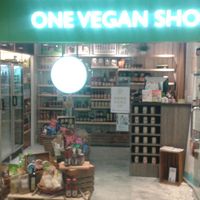 Outside.... at One Vegan Shop in New Territories