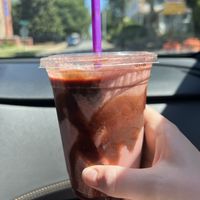 Chocolate Cherry Smoothie  at Pulp + Sprout Juice Bar and Vegan Cafe in Asheville