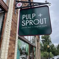   at Pulp + Sprout Juice Bar and Vegan Cafe in Asheville