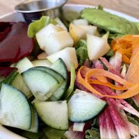 Closeup   at Pulp + Sprout Juice Bar and Vegan Cafe in Asheville