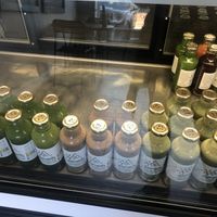 Fresh juices  at Pulp + Sprout Juice Bar and Vegan Cafe in Asheville