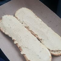 Everything "slug" with hummus at Los Bagels in Eureka