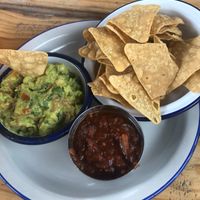Salsa and guacamole  at La Tortilleria in Kensington