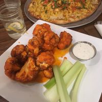 Buffalo Cauliflower with Mac & Cheese Pizza (my GO-TO ORDER!!!  highly recommend!!!!) at VegeNation in Las Vegas