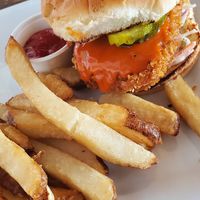 Chicken sandwich at VegeNation in Las Vegas
