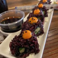 Vegan sushi rolls at VegeNation in Las Vegas