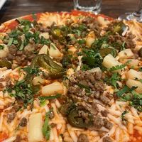 Spicy picante pineapple pizza at VegeNation in Las Vegas