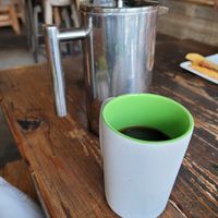 French press coffee at VegeNation in Las Vegas