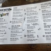 Currently menu - 25th April 22  at VegeNation in Las Vegas