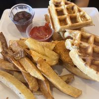 Chicken and Waffles   at VegeNation in Las Vegas