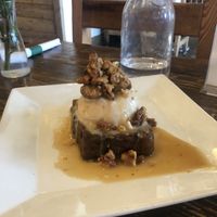 Special dessert: warm banana bread with vanilla ice cream   at VegeNation in Las Vegas