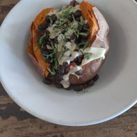 Stuffed sweet potato at VegeNation in Las Vegas