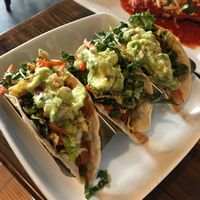 the amazing East West tacos  at VegeNation in Las Vegas