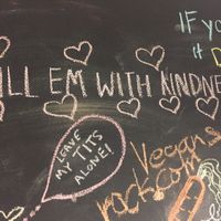 Kindness in the crapper! at VegeNation in Las Vegas
