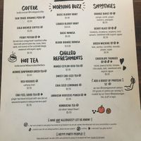Breakfast menu at VegeNation in Las Vegas