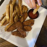Kids chicken fingers and fries at VegeNation in Las Vegas
