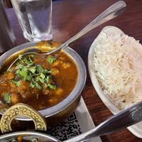 Chana masala (chickpea dish)  at Kamana Kitchen in Kailua Kona