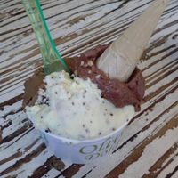 ice cream bars at Olive Dolci - Via Emanuele Filiberto in Rome