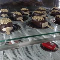 ice cream bars at Olive Dolci - Via Emanuele Filiberto in Rome