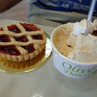 Ice cream + crostatta  at Olive Dolci - Via Emanuele Filiberto in Rome