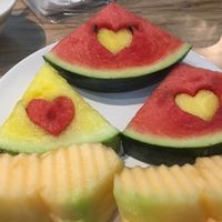 Cute fruit ideas!  at Baiyoke Sky Hotel Fruit Buffet in Bangkok