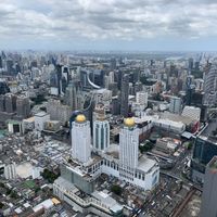 Observation view at Baiyoke Sky Hotel Fruit Buffet in Bangkok