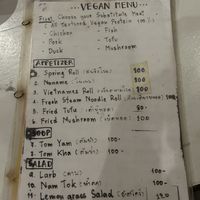 Menu february  at Babaloo Restaurant and Uma's Kitchen in Koh Tao