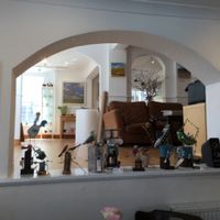 outside  at The Art Cafe in Whitby