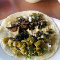 Eyes drawn to the cheesy middle. Lol at Mary Restaurant Vegetariano in Puerto Vallarta