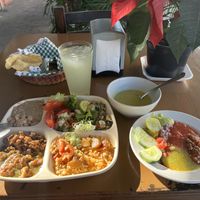 The late lunch taco buffet, 150 mxn.  at Mary Restaurant Vegetariano in Puerto Vallarta