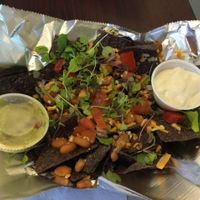 vegan nachos! at Planet Yum in Vero Beach