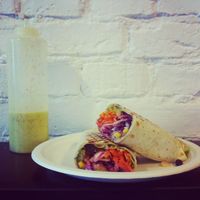 Vegan Burrito at Momencik in Warsaw