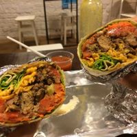 marinated soy burrito  at Momencik in Warsaw