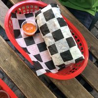 Pastor burrito with habanero sauce   at Momencik in Warsaw