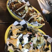 Tacos al pastor & Nachos guacamole at Momencik in Warsaw