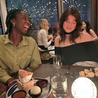 Vegan mochi ice cream for dessertt  at Sushi Samba in London
