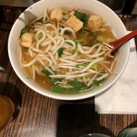 Vegan Udon Noodle Soup at Pho Sure in Shrewsbury
