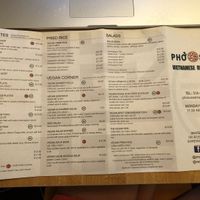 Menu 2 at Pho Sure in Shrewsbury