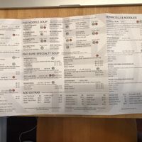 Menu 3 at Pho Sure in Shrewsbury