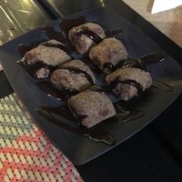 Churros de chocolate  at Café Oyá in Brasilia