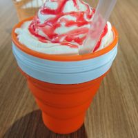 Take your glass and avoid using the disposable one at Cannelle Doces Especiais in Brasilia