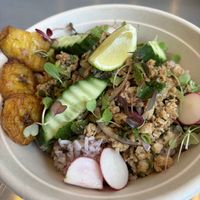 Laos larb  at King CookDaily in East London
