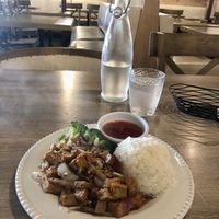 Lemon grass with tofu! Delicious!!   at The Purple Mint - El Cajon Blvd in San Diego