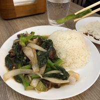 mushrooms and broccolini   at The Purple Mint - El Cajon Blvd in San Diego