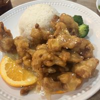 Orange chicken  at The Purple Mint - El Cajon Blvd in San Diego