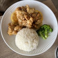 orange chicken  at The Purple Mint - El Cajon Blvd in San Diego